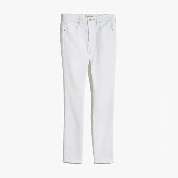 Madewell Size 24 High Rise 10” Skinny Jeans Pure White - Picture 5 of 5